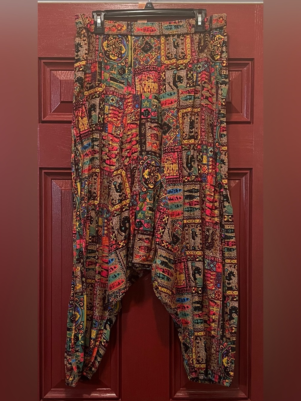 SHEIN Multicolor Patchwork Harem Track Pants